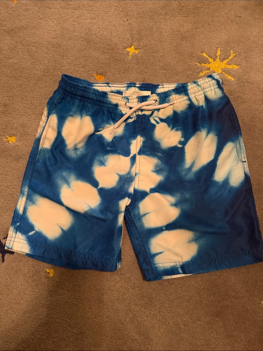 Stella Cove Blue and White Tie-Dye Swim Suit